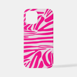 Pink zebra print iPhone 12 mini case