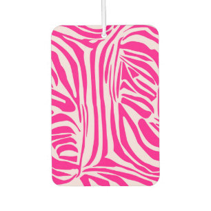 Pink Zebra Print Pattern Air Freshener