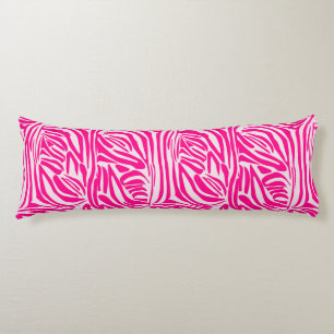 Pink Zebra Print Pattern Body Pillow