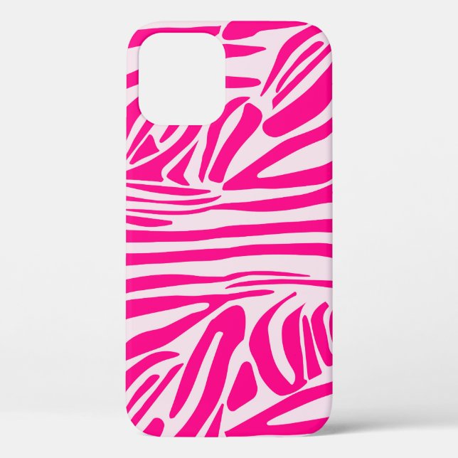 Pink Zebra Print Pattern Case-Mate iPhone Case (Back)