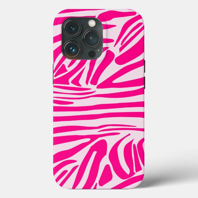 Pink Zebra Print Pattern Case-Mate iPhone Case (Back)
