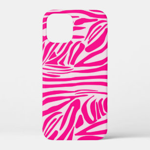 Pink Zebra Print Pattern iPhone 12 Mini Case