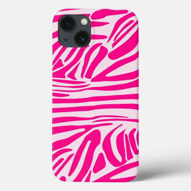 Pink Zebra Print Pattern Case-Mate iPhone Case (Back)