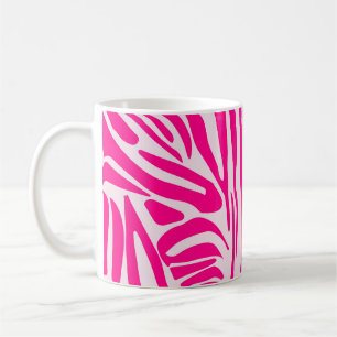 Pink Zebra Print Pattern Coffee Mug