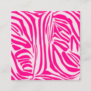 Pink Zebra Print Pattern Enclosure Card