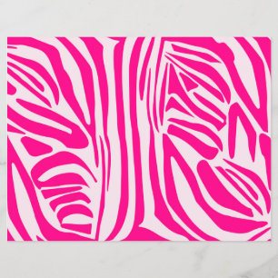 Pink Zebra Print Pattern Flyer