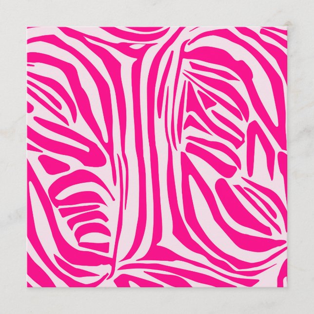 Pink Zebra Print Pattern Program (Front)