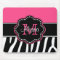 Pink Zebra Print Personalized Mousepad