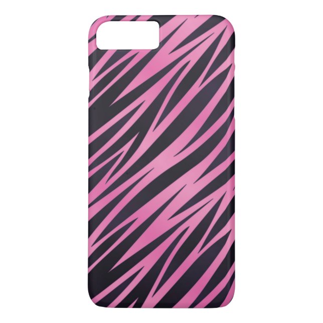 Pink Zebra Stripe Background Case-Mate iPhone Case (Back)