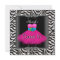 Pink Zebra  Sweet Sixteen 16 Birthday Black Dress