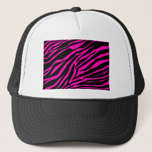 pink zebra trucker hat