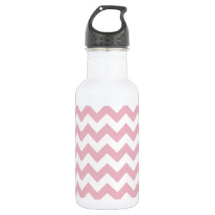 Pink Zigzag, Pink Chevron, Geometric Pattern 532 Ml Water Bottle