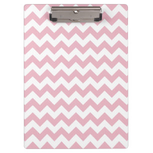 Pink Zigzag, Pink Chevron, Geometric Pattern Clipboard