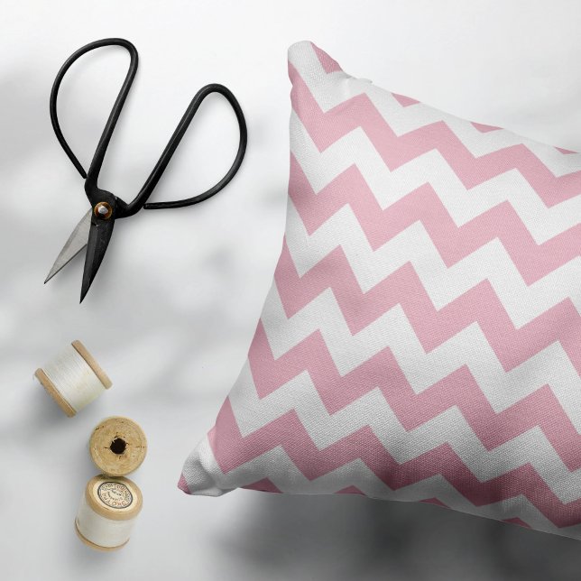 Pink Zigzag, Pink Chevron, Geometric Pattern Pillowcase (Creator Uploaded)