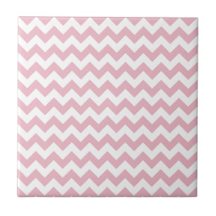 Pink Zigzag, Pink Chevron, Geometric Pattern Tile