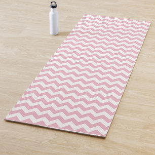 Pink Zigzag, Pink Chevron, Geometric Pattern Yoga Mat