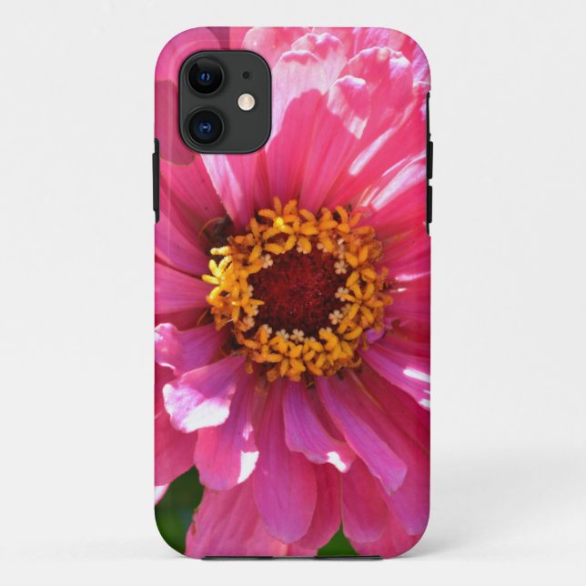 Pink Zinnia Case-Mate iPhone Case (Back)