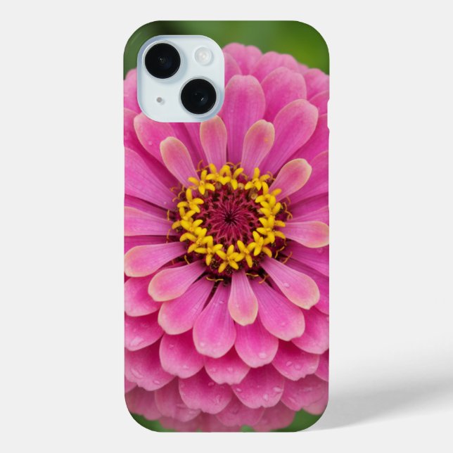 Pink zinnia - floral Case-Mate iPhone case (Back)