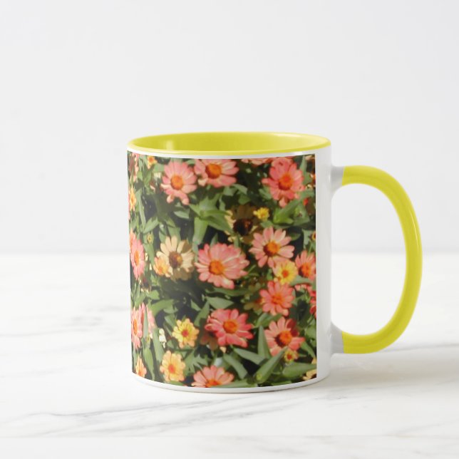 Pink Zinnias Mug (Right)