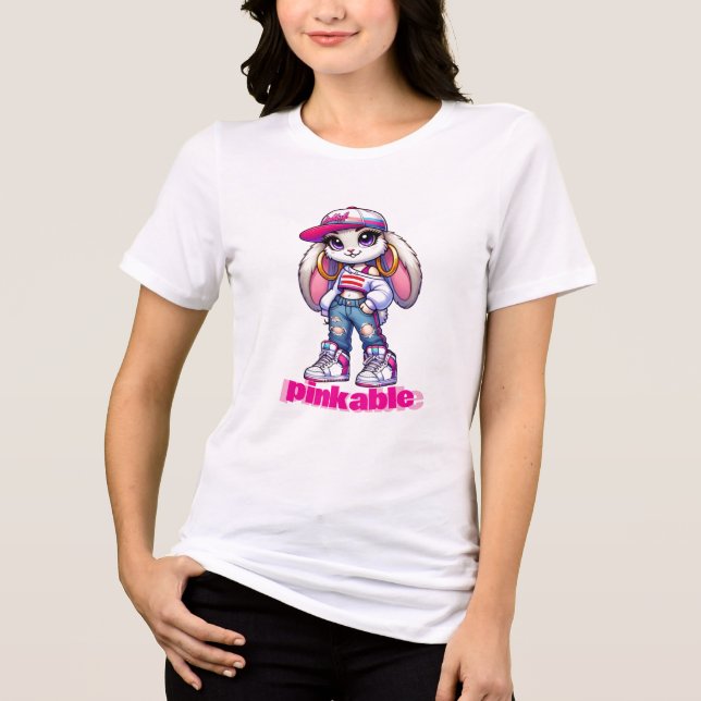 Pinkable T-Shirt Tri-Blend Shirt (Front)