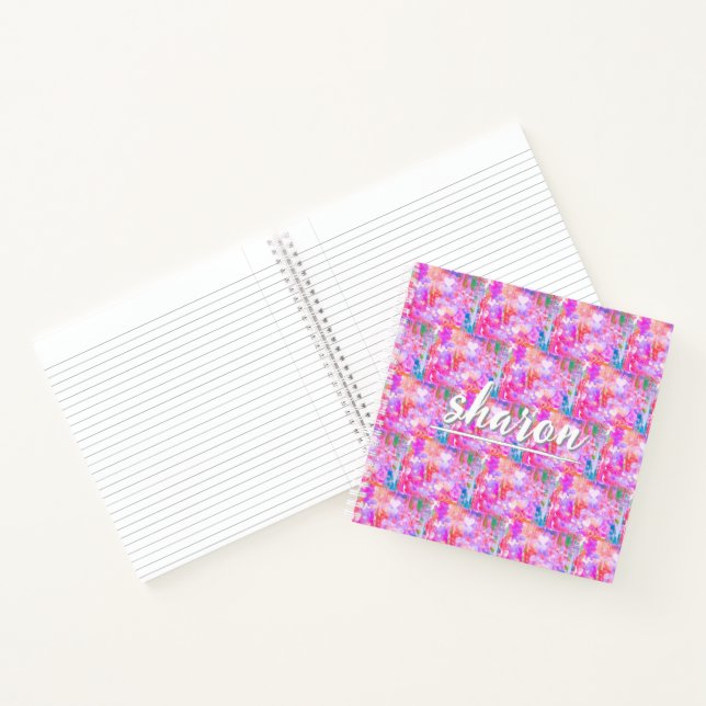 Pinkalicious Abstract Design Spiral Notebook (Inside)