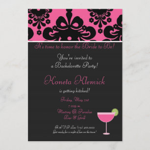 pinkblack copy, margarita, It's time to honour t.. Invitation