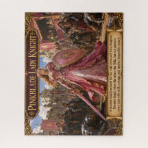 Pinkblade Lady Knight Fantasy Jigsaw Puzzle