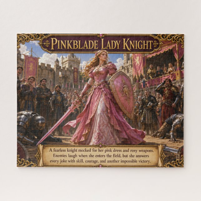 Pinkblade Lady Knight Fantasy Jigsaw Puzzle (Horizontal)