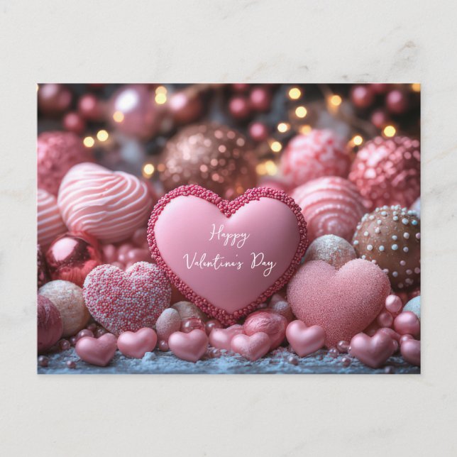 Pinke Valentine's Day Postcard (Front)