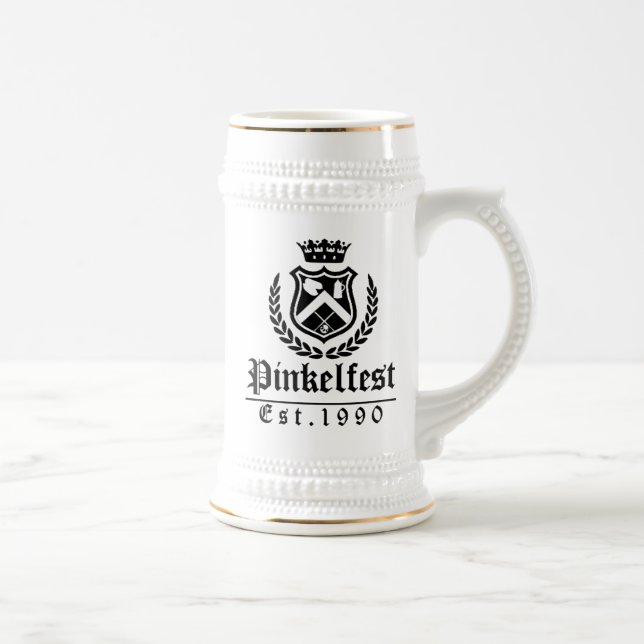 Pinkelfest Logo Beer Stein (Right)