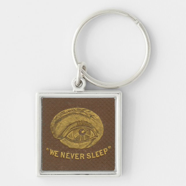 Pinkerton Detective Agency logo keychain (Front)