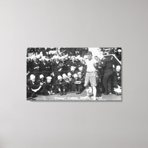 Pinkey Cosbey Getting Ready for a Boxing Match Canvas Print