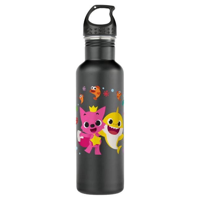 Pinkfong and Baby Shark  710 Ml Water Bottle (Front)