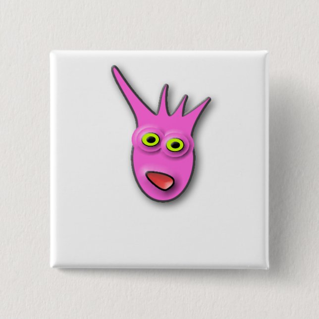 PinkGasper Square Blank Template 2 Inch Square Button (Front)