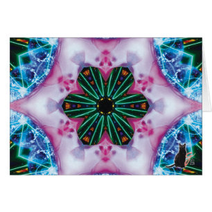 Pinkie KC Kaleidoscope Greeting Card