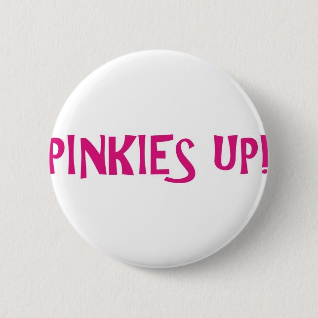 PINKIES PINK 2 INCH ROUND BUTTON (Front)