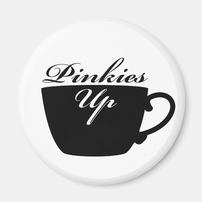 Pinkies Up Tea Magnet (Devant)