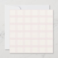 Pinkish Champagne And Creamy White Gingham Pattern