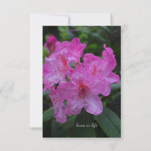 Pinkish Purple Rododendron Card
