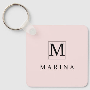 Pinkish stylish personalized keychain