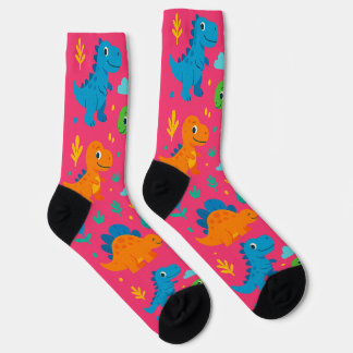 Pinkosaurus Party Socks