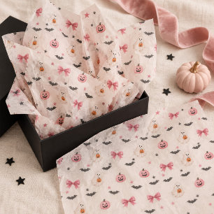 Pinkoween Ghosts & Bows Halloween Tissue Paper