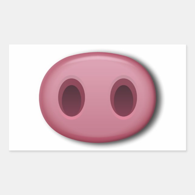 PinkPig Snout Sticker (Front)