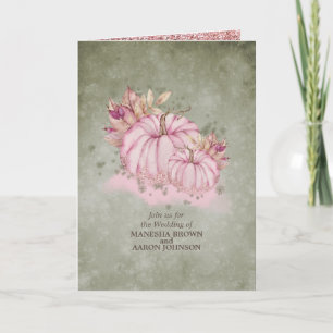 PinkPumpkin Harvest - Wedding Invitation