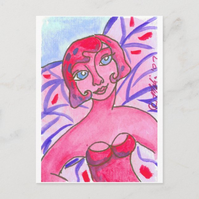 PinkPurpFairy Postcard (Front)