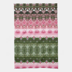 Pinks and Green Kitchen Towel