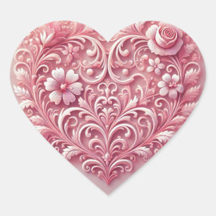 Pinks Heart Sticker