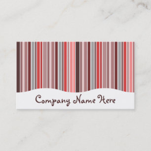 pinks : striped curtain business card
