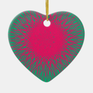 pinky abstract ceramic ornament