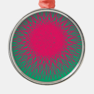 pinky abstract metal ornament